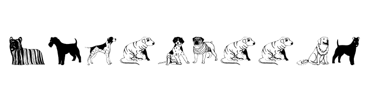 HundeDogsChiens  Free Fonts Download