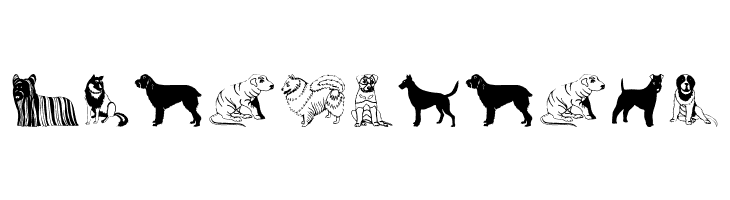 HundeDogsChiens  Free Fonts Download