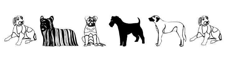 HundeDogsChiens  Free Fonts Download