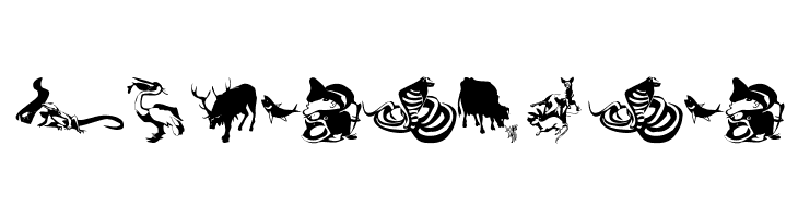 AnimalsPrey-2006  Free Fonts Download