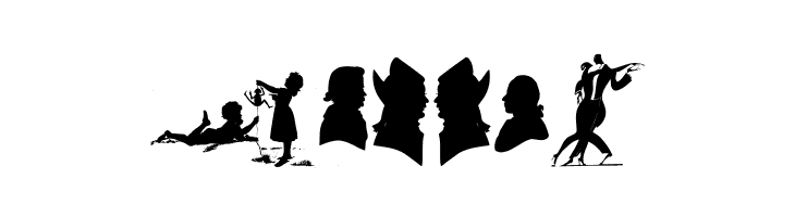 SilhouettesABZ  Free Fonts Download