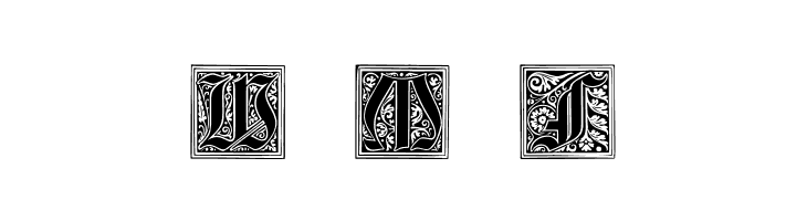 Neugotische Initialen  Free Fonts Download