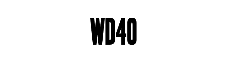 WD40 Enge Holzschrift Font