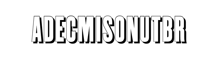 Enge Holzschrift Shadow  Free Fonts Download