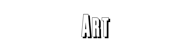 Enge Holzschrift Shadow  Free Fonts Download