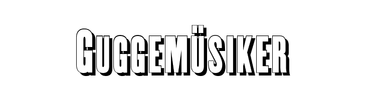 Enge Holzschrift Shadow  Free Fonts Download