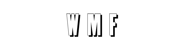 Enge Holzschrift Shadow  Free Fonts Download