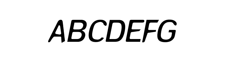 ABCDEFG DeconStruct-LightOblique Font