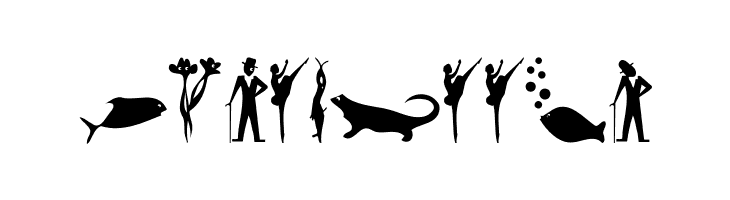 SimpleSilhouettes  Free Fonts Download
