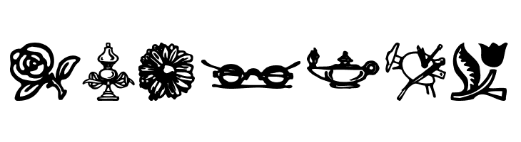 WoodcutOrnaments  Free Fonts Download