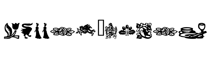 WoodcutOrnaments  Free Fonts Download