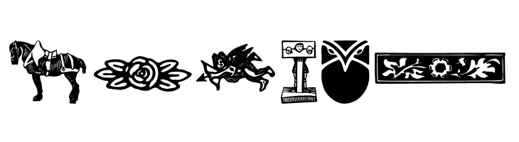 WoodcutOrnaments  Free Fonts Download