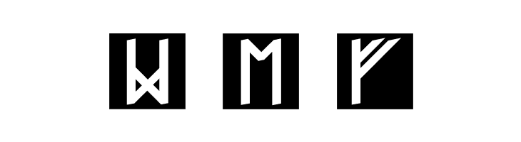 RunishQuill-BlackSquares  Free Fonts Download