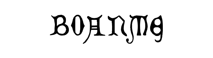 Decorated Majuscules, 14th c.  Free Fonts Download