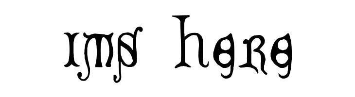 Decorated Majuscules, 14th c.  Free Fonts Download