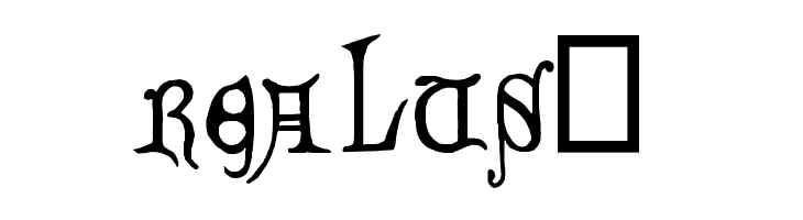 Decorated Majuscules, 14th c.  Free Fonts Download