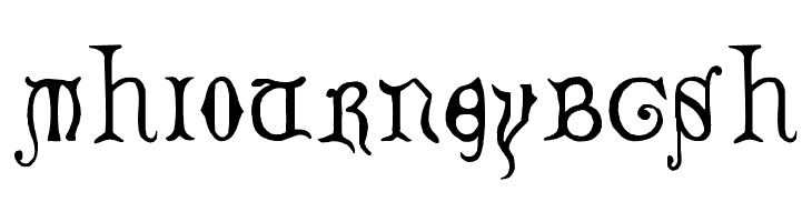 Decorated Majuscules, 14th c.  Free Fonts Download