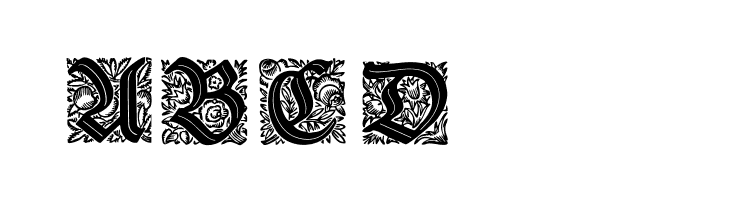 Druckschrift-Initialen  Free Fonts Download