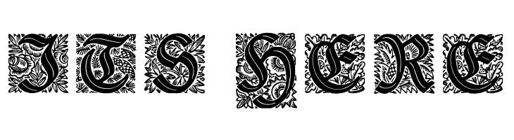 Druckschrift-Initialen  Free Fonts Download