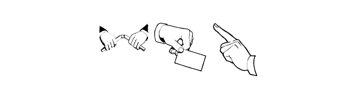 HandsUpHandsDown  Free Fonts Download