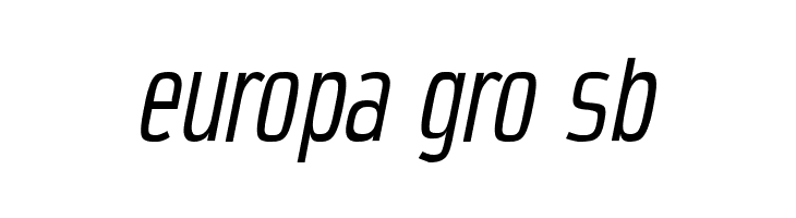 CondensansPaneurope-Oblique  Free Fonts Download