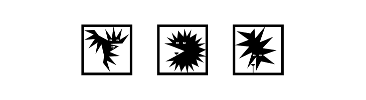 ZagzagHeadsTwo  Free Fonts Download