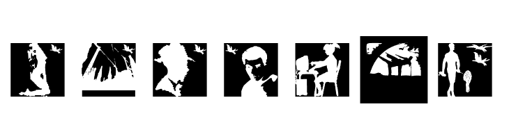 SomeSilhouettesTwo  Free Fonts Download