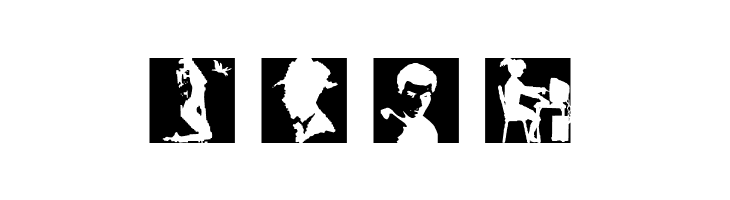 SomeSilhouettesTwo  Free Fonts Download