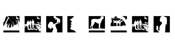 SomeSilhouettesTwo  Free Fonts Download