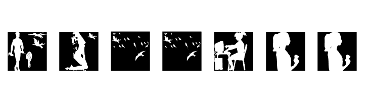 SomeSilhouettesTwo  Free Fonts Download