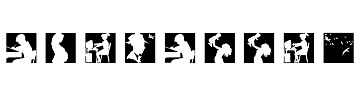 SomeSilhouettesTwo  Free Fonts Download