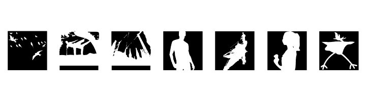 SomeSilhouettesTwo  Free Fonts Download