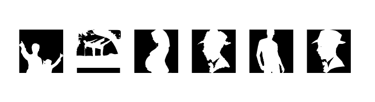 SomeSilhouettesTwo  Free Fonts Download