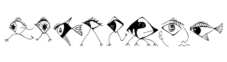 BirdsNFishes  Free Fonts Download