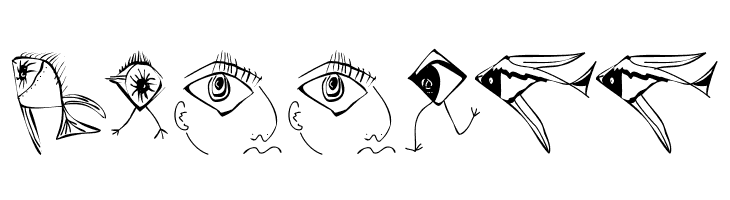 BirdsNFishes  Free Fonts Download