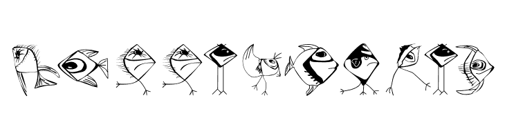 BirdsNFishes  Free Fonts Download