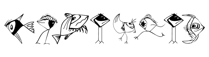 BirdsNFishes  Free Fonts Download