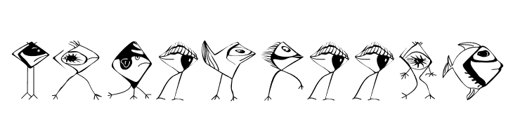 BirdsNFishes  Free Fonts Download