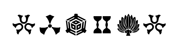 Orient Pattern Dings Set 3  Free Fonts Download