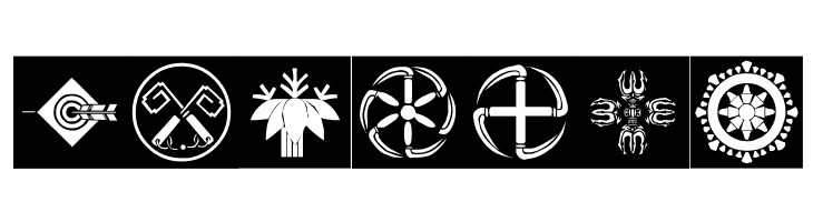 Orient Pattern Dings Set 4  Free Fonts Download