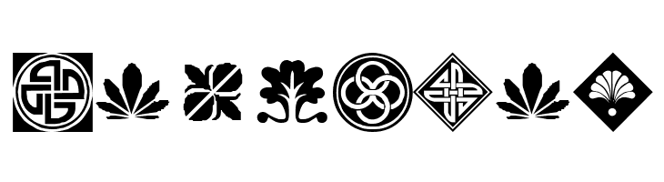 Orient Pattern Dings Set 1  Free Fonts Download