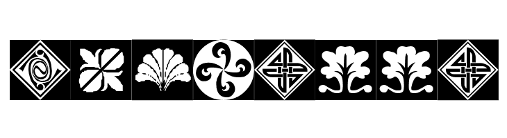 Orient Pattern Dings Set 1  Free Fonts Download