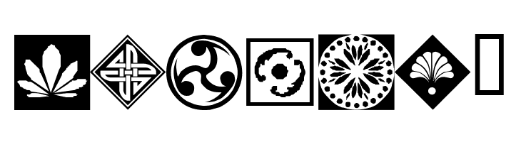 Orient Pattern Dings Set 1  Free Fonts Download