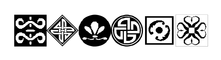 Orient Pattern Dings Set 1  Free Fonts Download