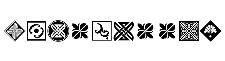 Orient Pattern Dings Set 1  Free Fonts Download