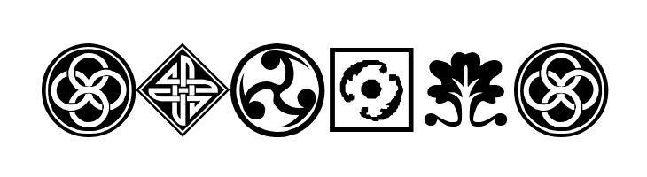 Orient Pattern Dings Set 1  Free Fonts Download