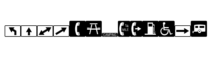 ESRI Transportation  Municipal  Free Fonts Download