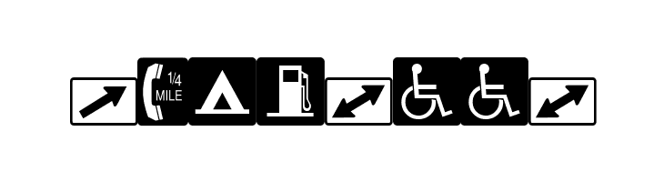 ESRI Transportation  Municipal  Free Fonts Download