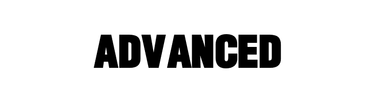 advanced CheapSign Font