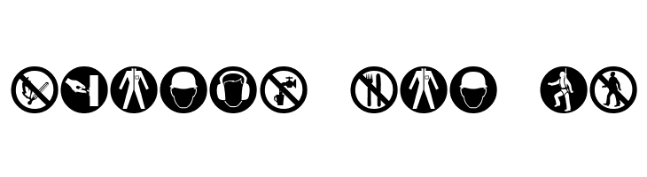 Hazard Signs  Free Fonts Download